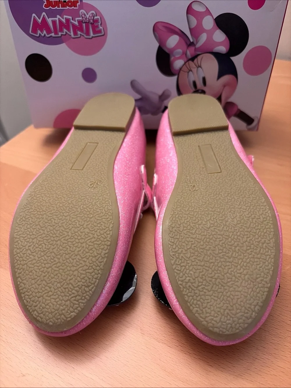 Disney Junior Minnie Mouse Flat Size 12 Pink New